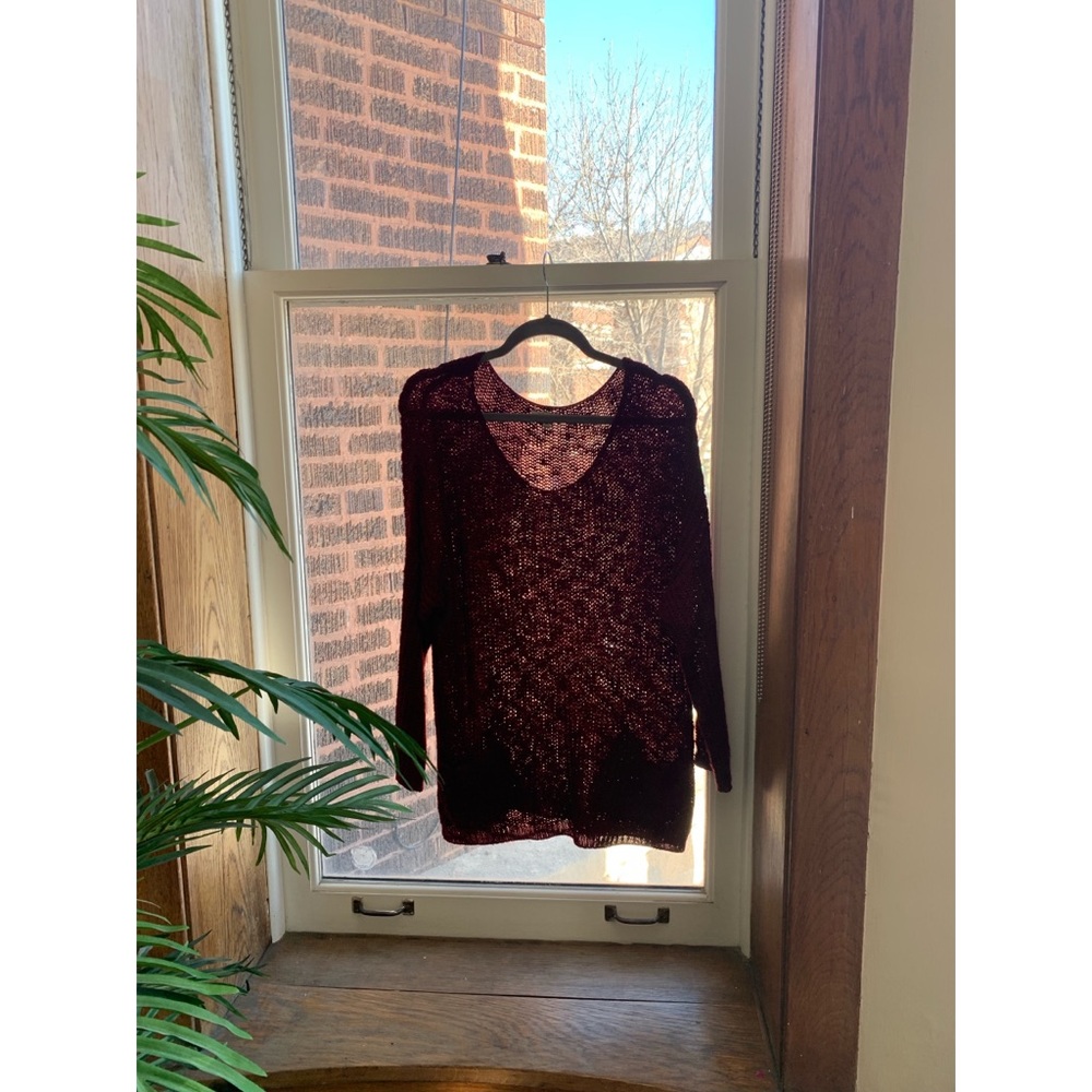 Long Sleeve Knit Sweater With Pockets